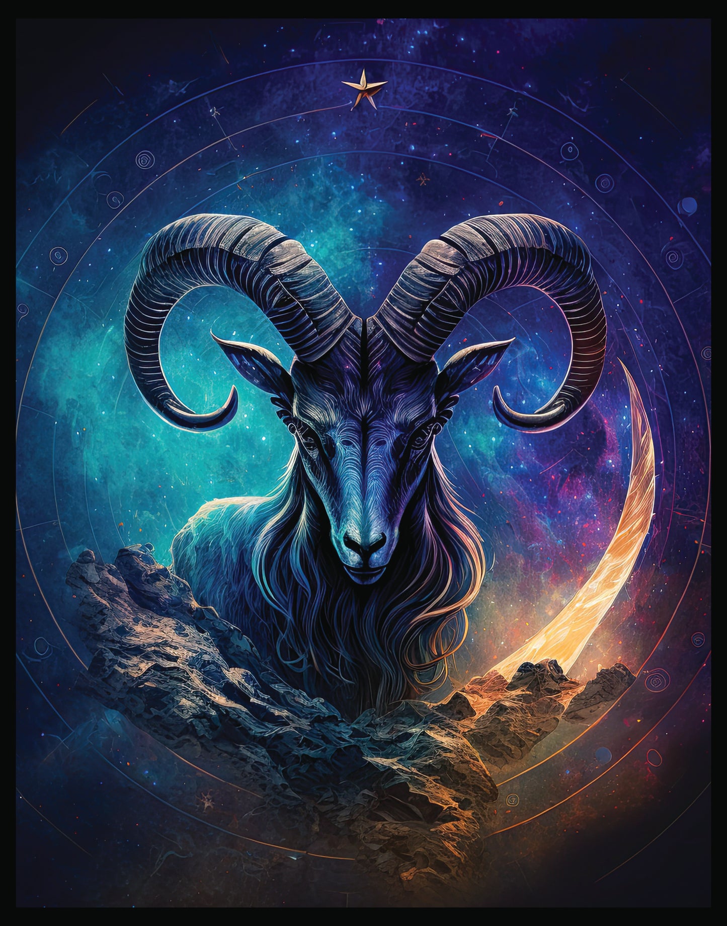 Capricorn Metal Wall Art