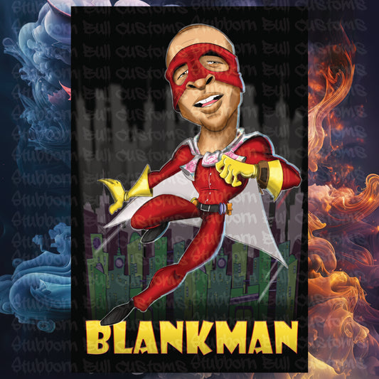 Superhero Caricature Wall Art