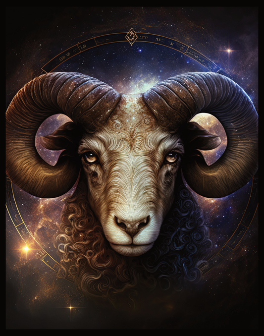 Aries Zodiac Metal Wall Art