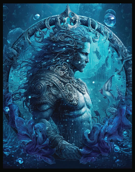 Aquarius Zodiac Metal Wall Art