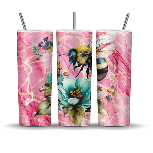 Pink Bee Tumbler