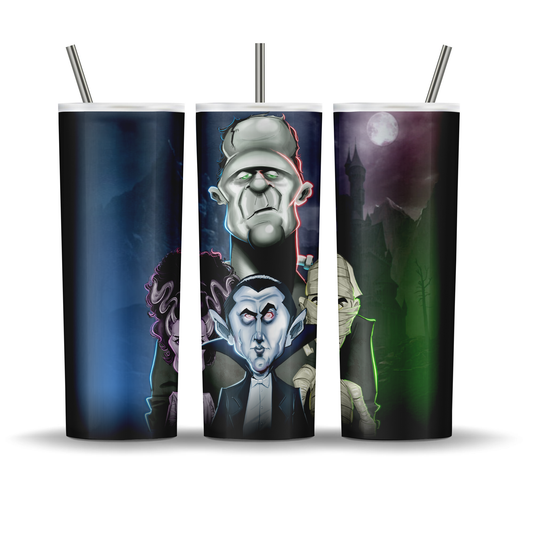 Monster Gang caricature Tumbler