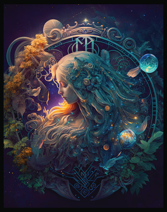 Virgo Metal Wall Art